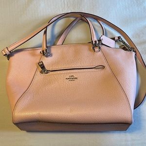 Coach light pink satchel